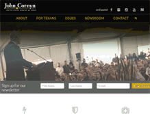 Tablet Screenshot of cornyn.senate.gov