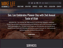 Tablet Screenshot of lee.senate.gov