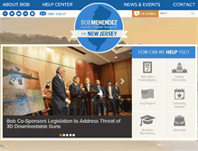 Tablet Screenshot of menendez.senate.gov