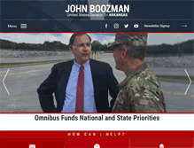 Tablet Screenshot of boozman.senate.gov