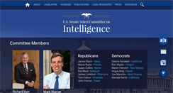 Desktop Screenshot of intelligence.senate.gov