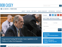 Tablet Screenshot of casey.senate.gov