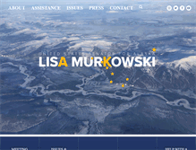 Tablet Screenshot of murkowski.senate.gov